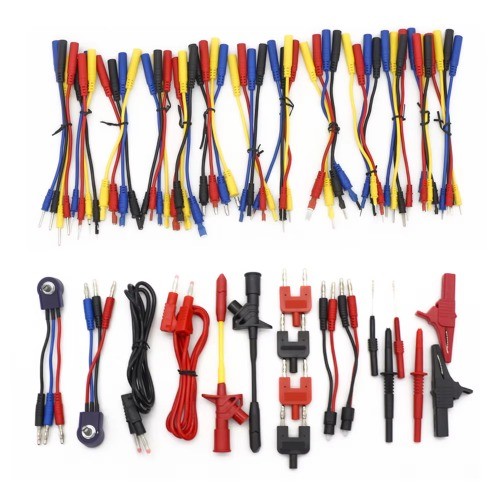Multimeter Test Lead Tool Kit Car Electronic Connectors Cable Left Flat