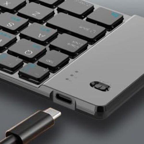 Foldable Keyboard and Mouse Combo,Bluetooth Keyboard and Mouse Combo for Gray