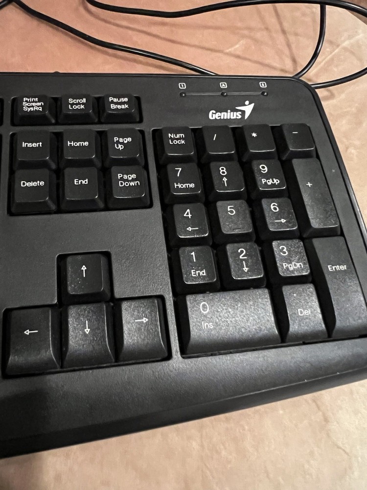 Black Genius Wired Keyboard- Imperfect