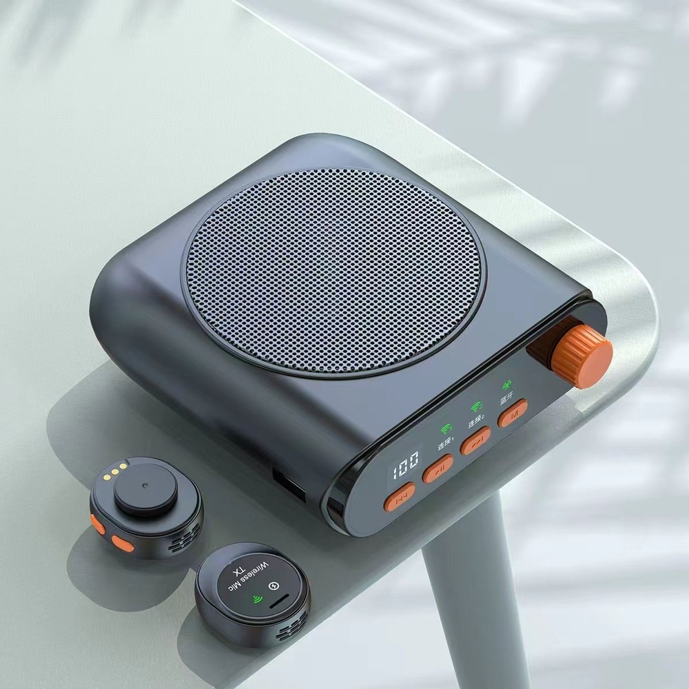 Wireless Voice Amplifier with Wireless Lavalier Microphone,Portable Speaker