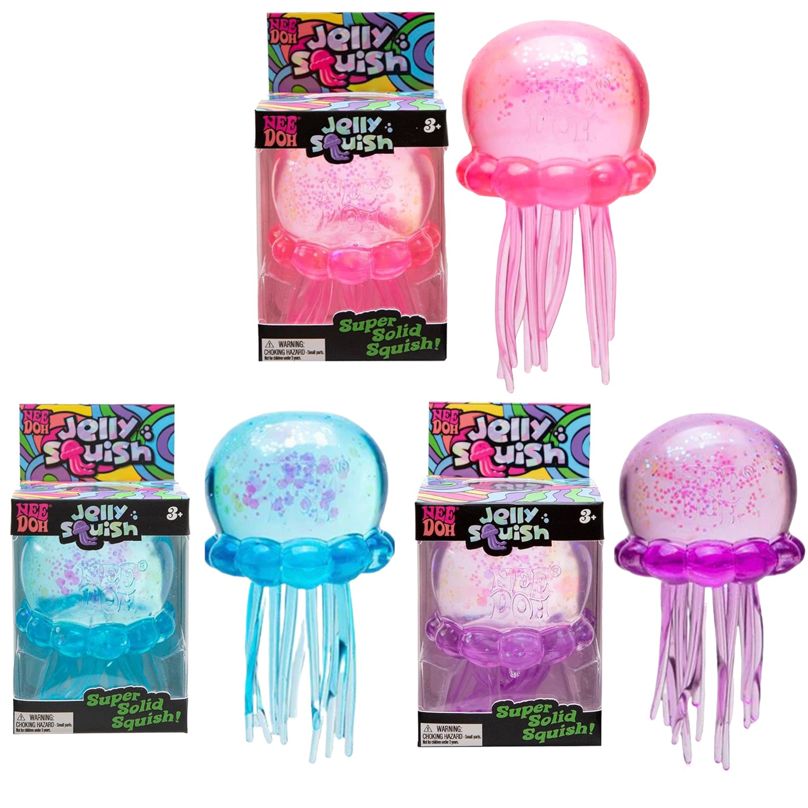 Nee Doh Jellyfish Jelly Squish Stress Toy Fidget Squeeze NeeDoh Trending Special