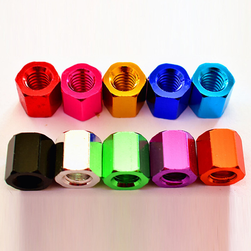 M6 Aluminium Alloy Threaded Standoff Spacers Hex Nuts Stud Sleeving Connector