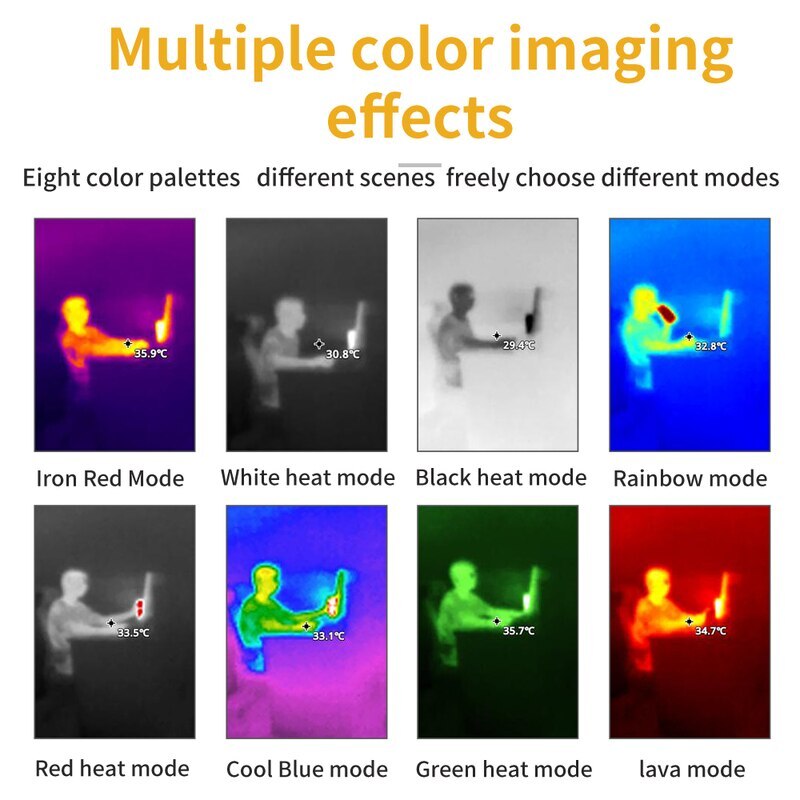 IR Thermal Camera Imager 120*90 Resolution Without Delay Automatic Tracking8GB