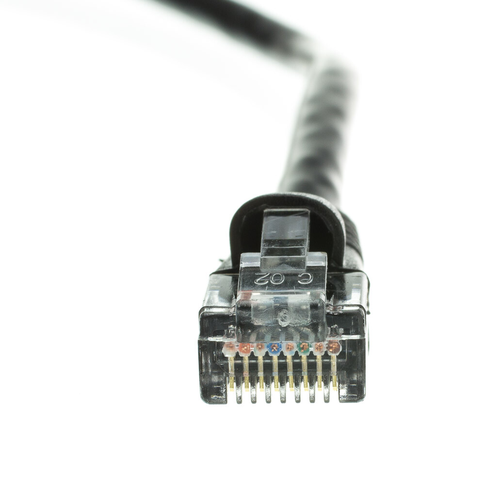 Pack of 5 Cables Snagless 14 Foot Cat5e Blk Network Ethernet Network Patch Cable