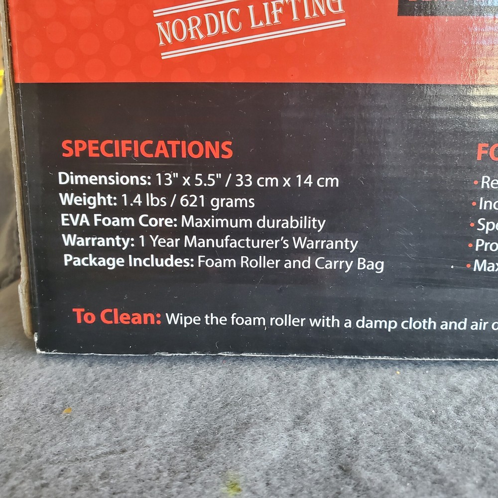 Nordic LIFTING Deep Tissue Foam Roller Point Performance GRID Massage Tool