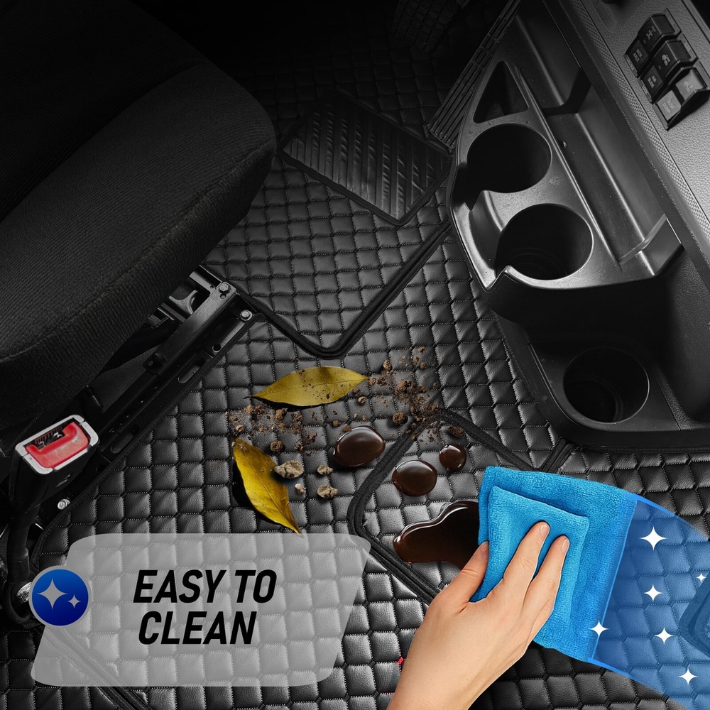 FLOOR MAT SET FOR FREIGHTLINER CASCADIA 126 MODEL (2017–PRESENT BLACK/BLACK)