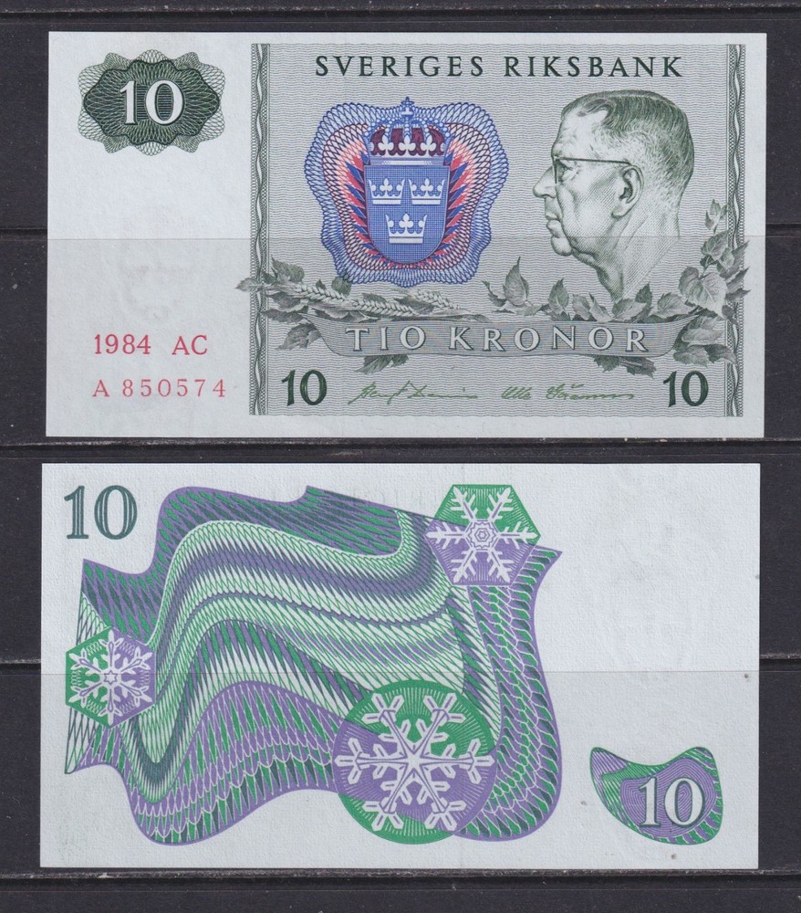 SWEDEN - 1984 10 Kronor UNC/aUNC Banknote