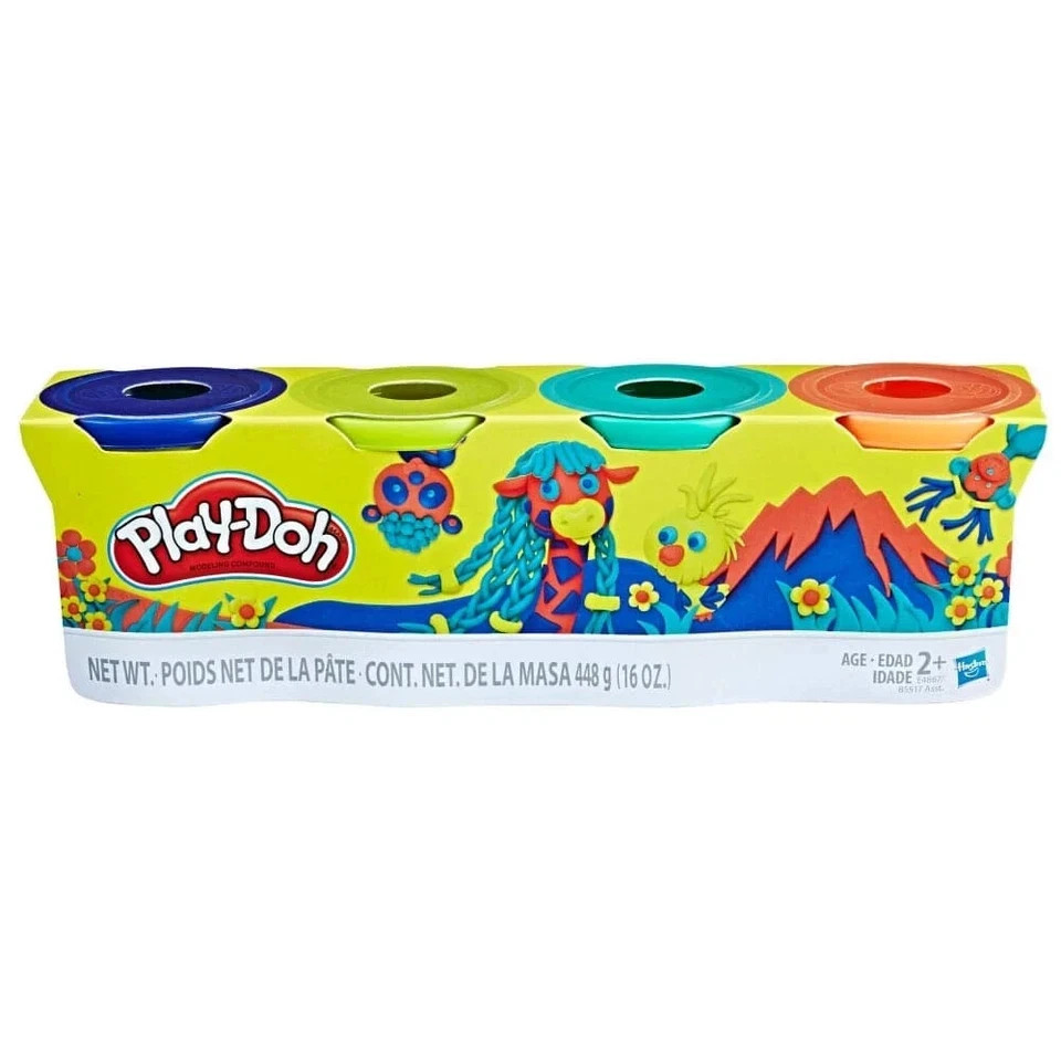 Play-Doh 4-Pack Classic Colors Modeling Compound - New Sealed - Fast Ship!