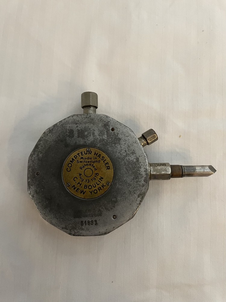Antique Compteur Hasler Hand Tachometer / Speed Indicator