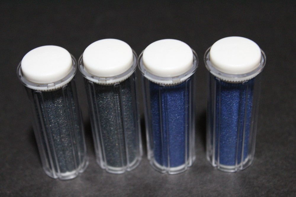 AUTHENTIC -NEW!  Emjoi Micro-Pedi 4 Pack Roller Refills - 2Extra & 2Super Coarse