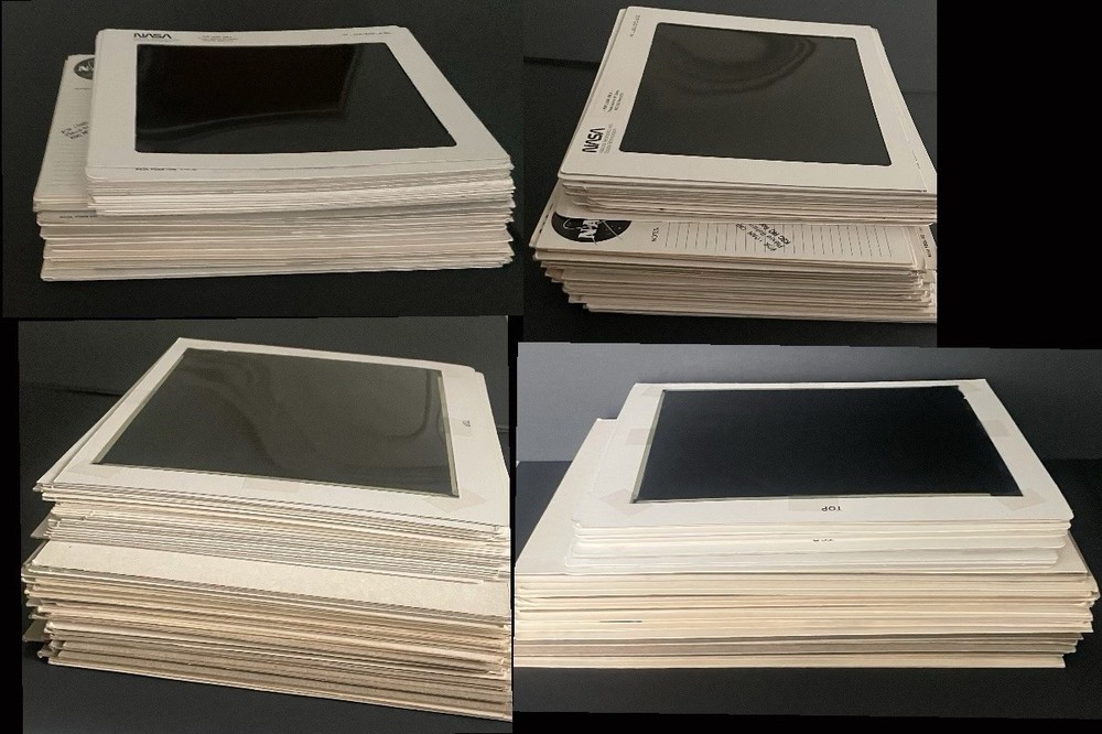 1972-1990 NASA Space Shuttle Program 100+ Large Transparency Presentation lot