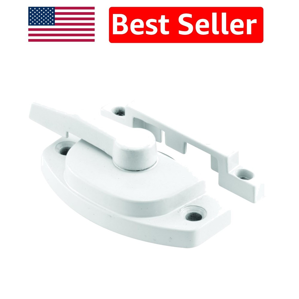 Diecast Sash Lock for Vinyl Windows, White Finish, Easy Install - Single Pack