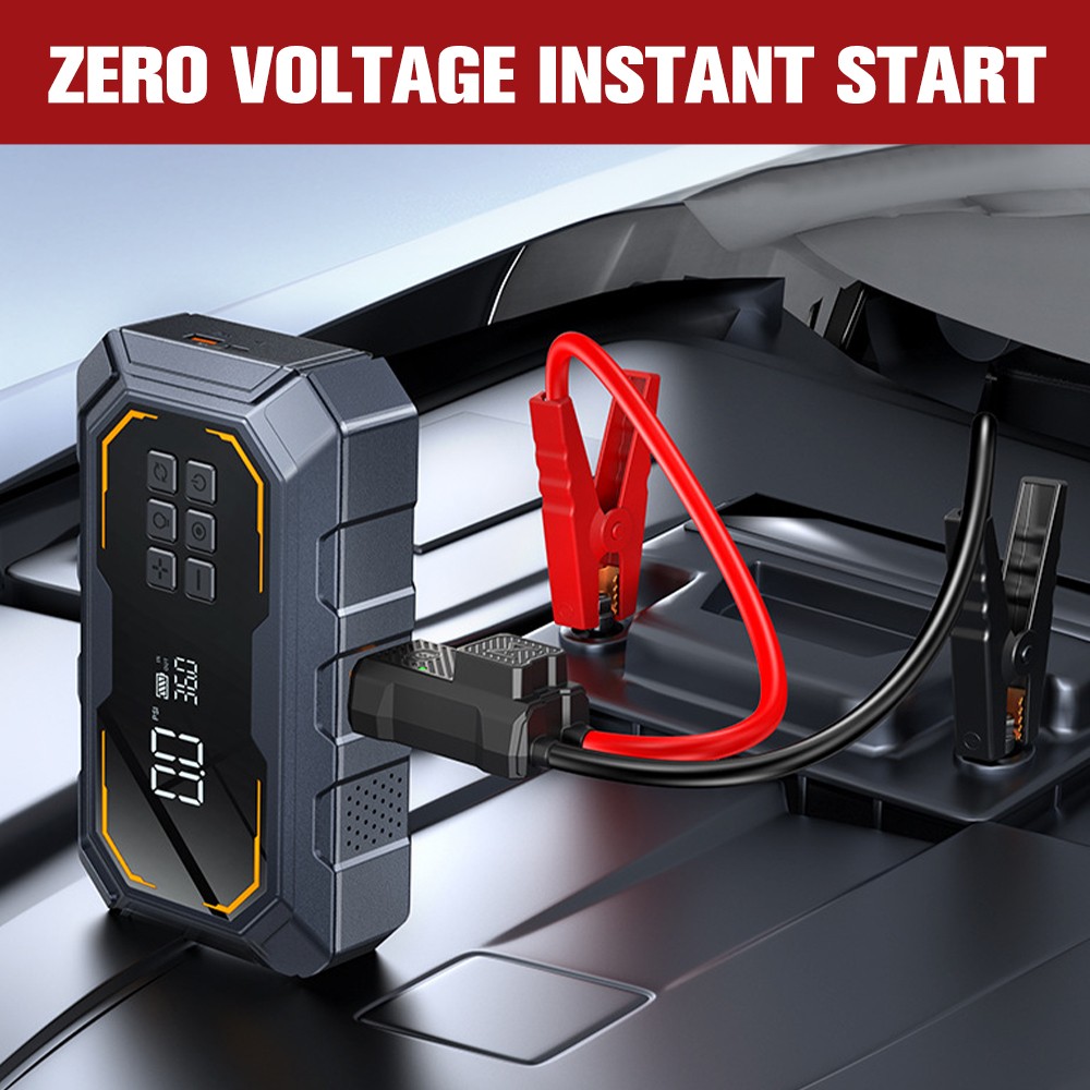 Portable 5000A Jump Starter with Air Compressor Car Battery Jumper Starter Power