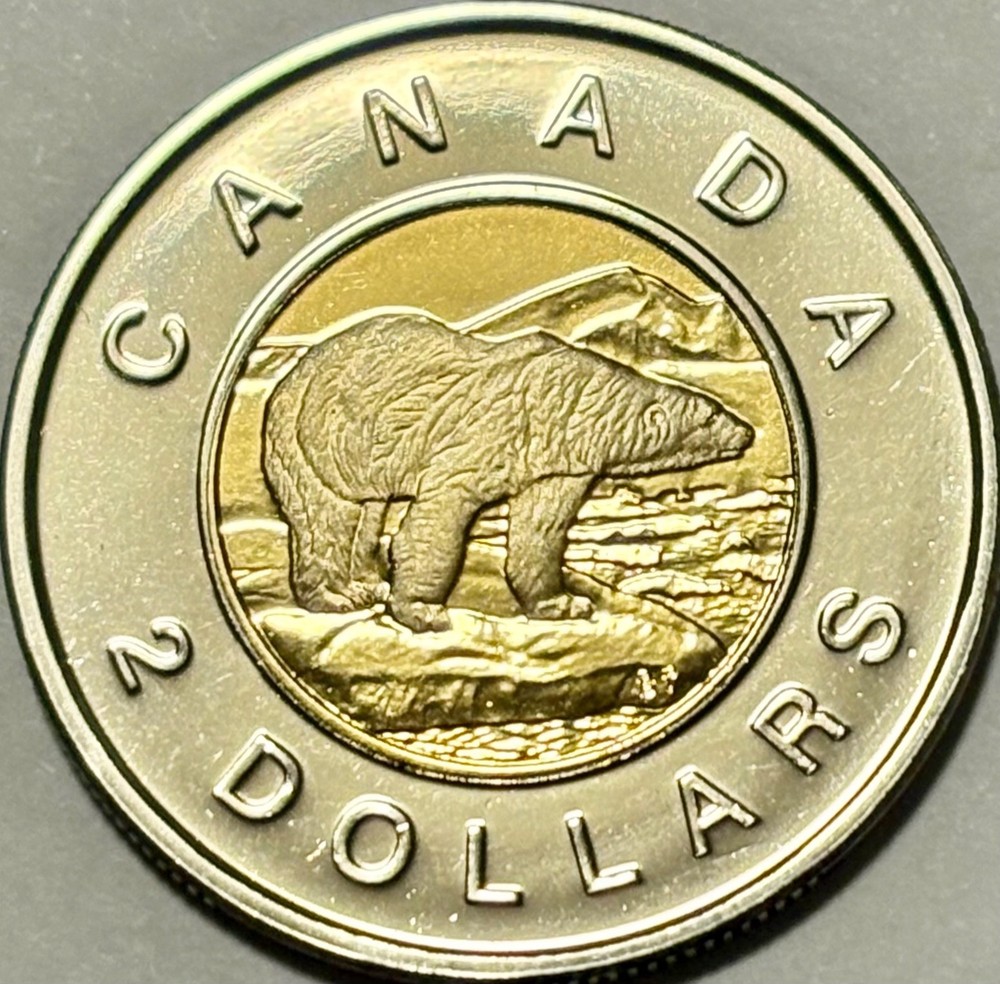 ERROR 2002 Canada $2 Dollar Commemorative Toonie! PROOF-LIKE! STRUCK THRU THREAD