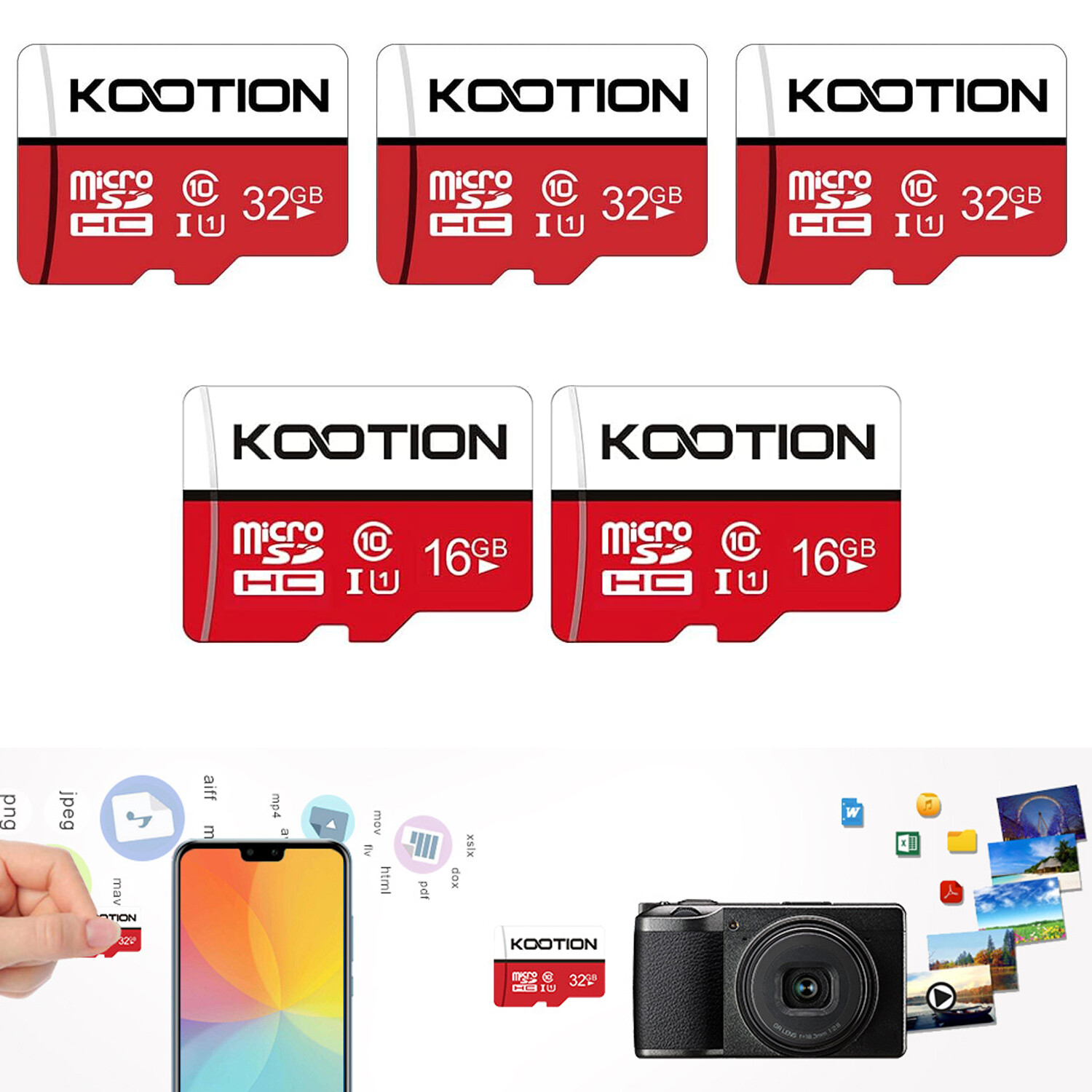 LOT 32GB Micro SD Card Memory Card SDHC Class10 TF Card For Camera