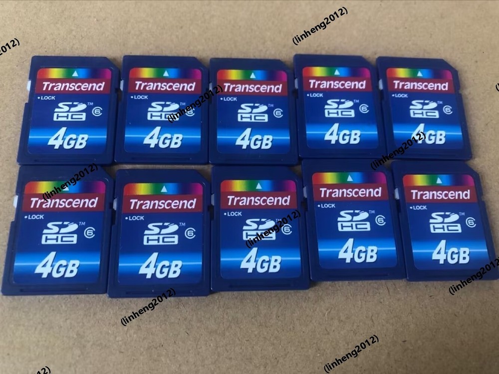 10PCS  TRANSCEND SDHC  4GB   SD  CARD CLASS 6
