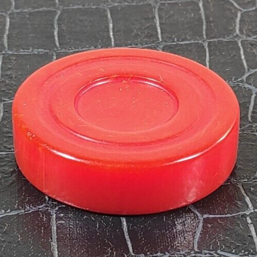 Bakelite Backgammon Chip Disc Cherry Red swirl 1.72" Replacements Catalin 1pc