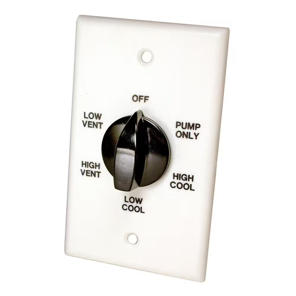6-Position Evaporative Cooler Wall Switch