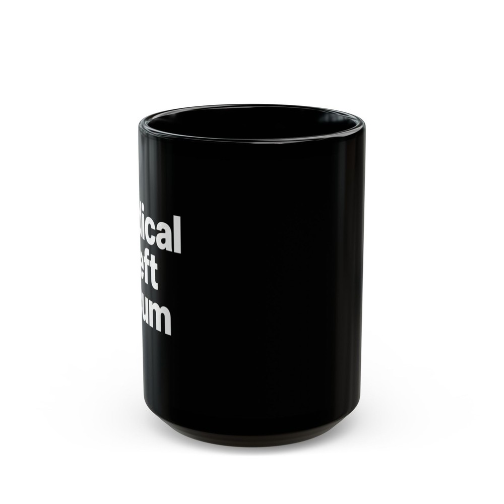Radical Left Scum Mug | Black ceramic coffee cup