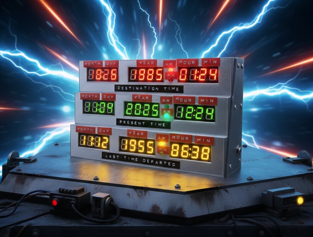 Back to the Future Time Circuit Clock V2 | WiFi or Standalone Smart Clock