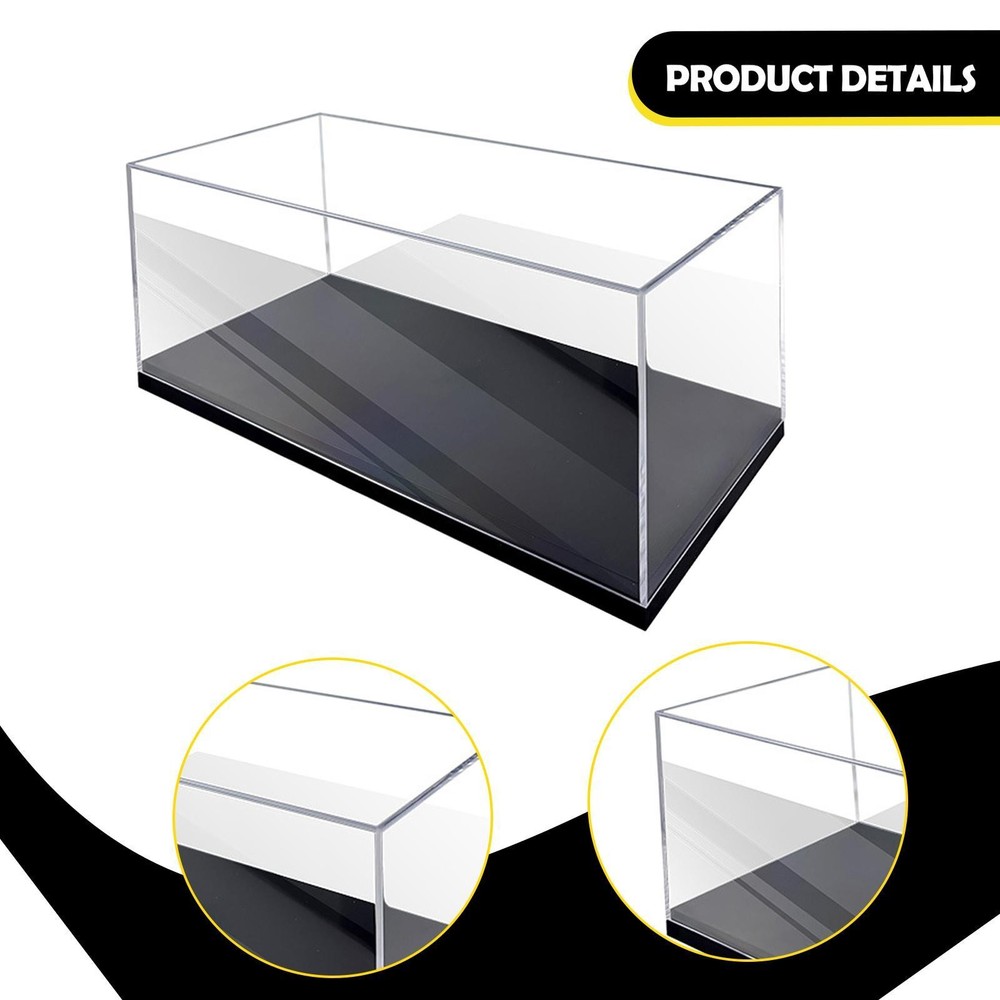 Acrylic Display Box Collection Display Stand Showcase Clear Stackable Protective