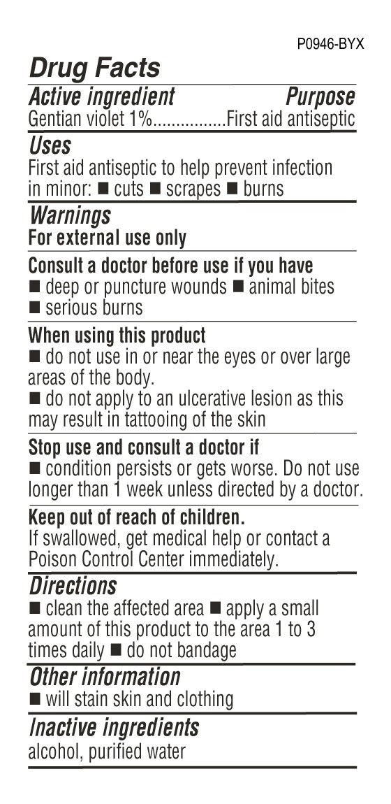 De La Cruz 1% Gent Violet Skin Antiseptic (Violeta Genciana) 1 OZ, 8/2026 3 PACK