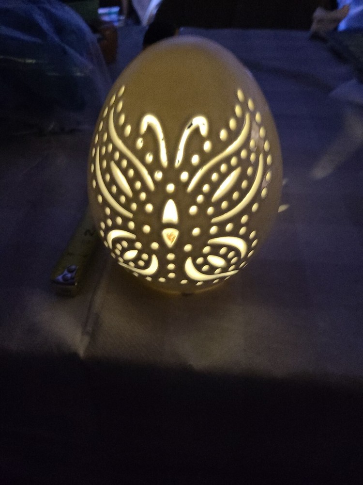 LIGHTED EGG NIGHT LIGHT OR DECORATION PURPLE