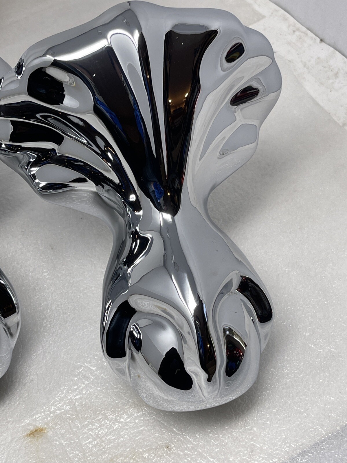 Giagni Ball And Claw Clawfoot Bathtub Tub Feet, Polished Chrome On Brass