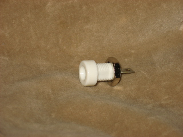 Banana Jack, white, HH Smith, Panel Mount