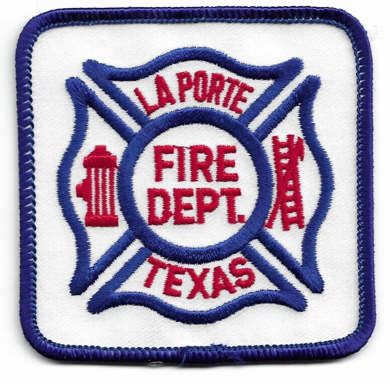 La Porte  Fire Dept., Texas (3" x 3" size) fire patch