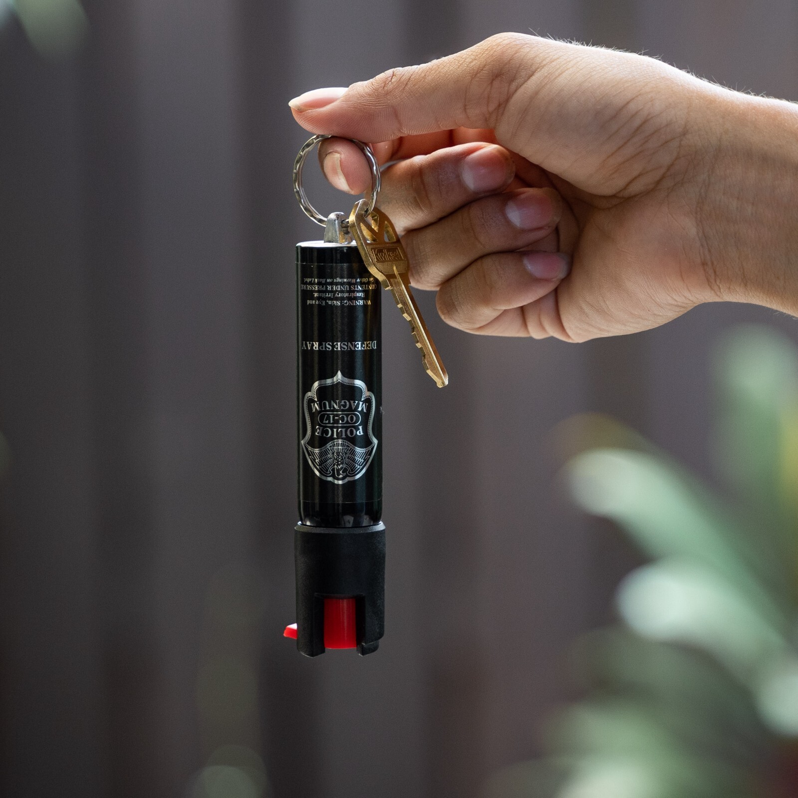 Police Magnum pepper spray .75oz keyring personal safety self defense protection