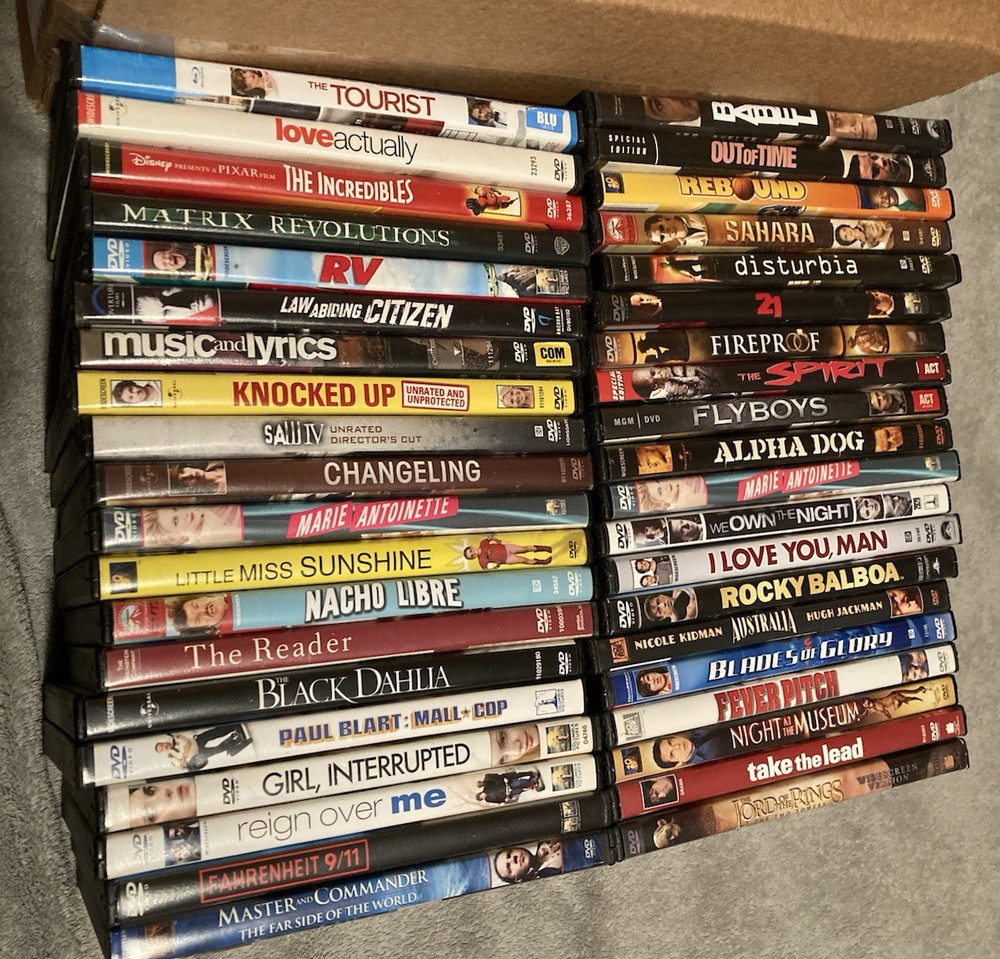 40 Blockbuster Video DVD Cases-Read Description