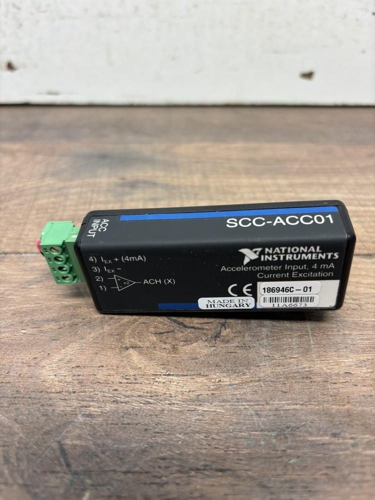 National Instruments NI SCC-ACC01 Accelerometer Input 4mA Current Excitation