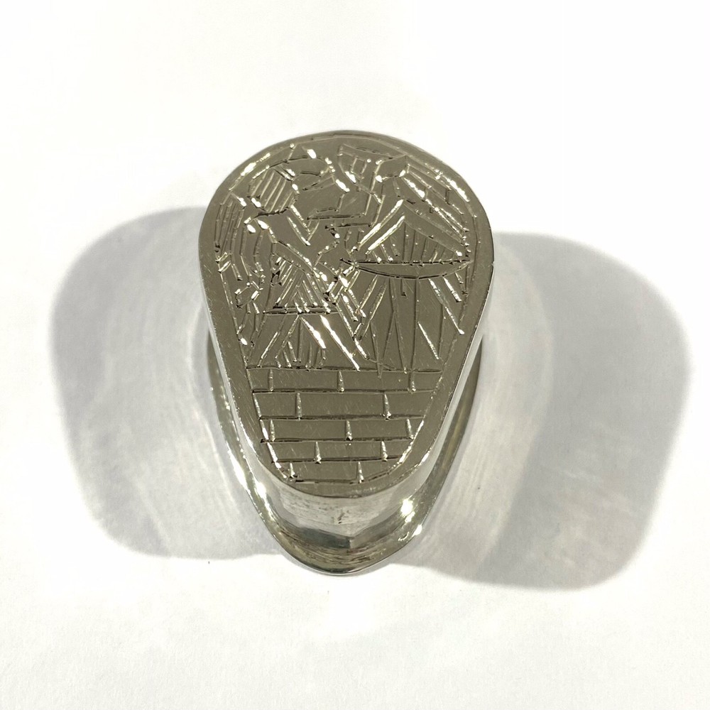 Vintage Solid Silver Egyptian Pill Box , Snuff Box, Hallmarked