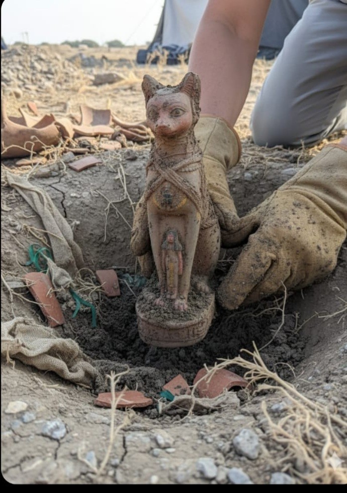 Rare Ancient Haunted Stone Cat Statue – Extremely Active Paranormal Guardian