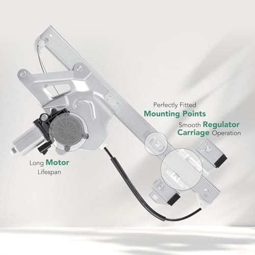 Power Window Regulator With 2-Pin Motor Assembly Compatible Front Driver Side