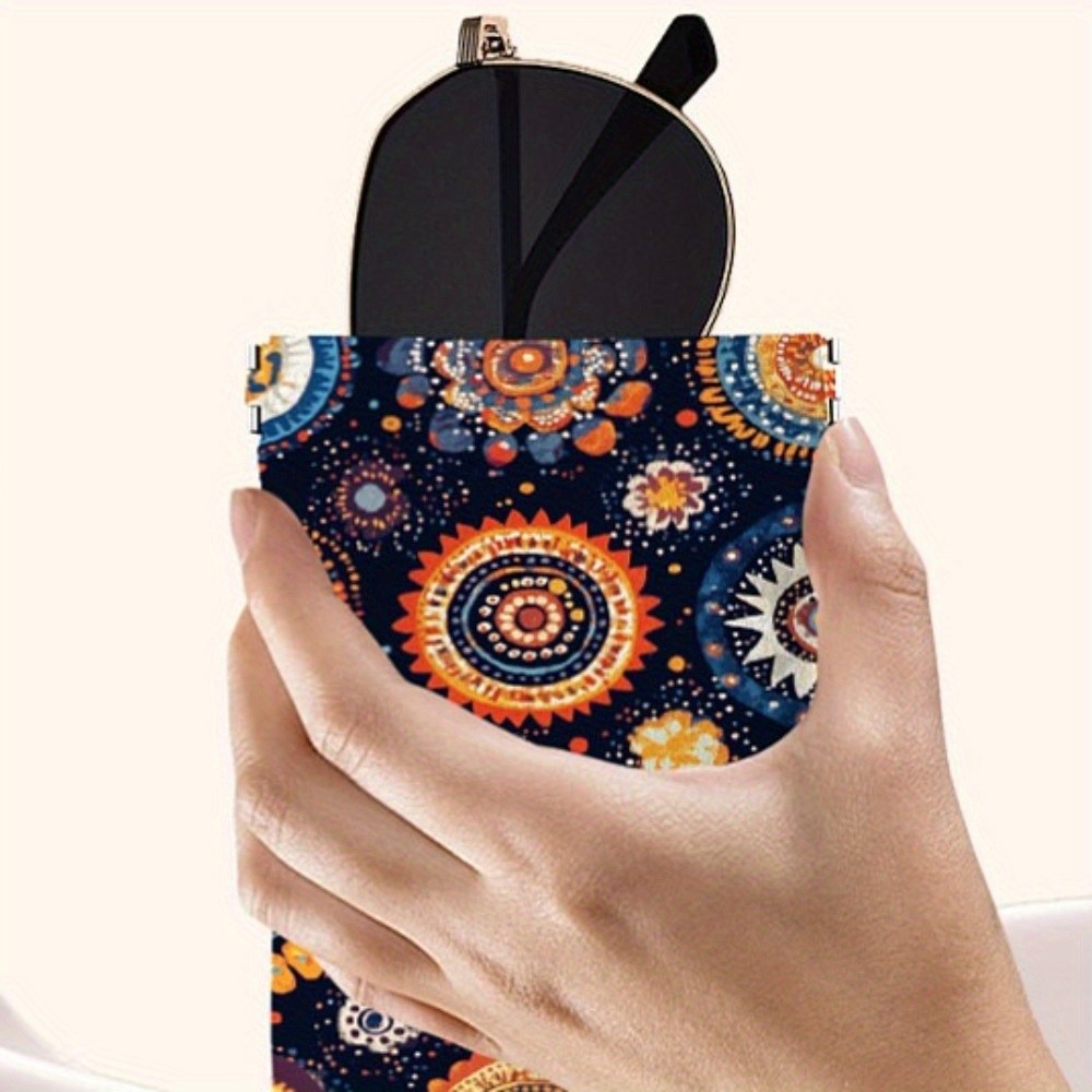 1pc PU Leather Rectangle Eyeglass Cases Eyeglass Sunglasses Protector Pouch