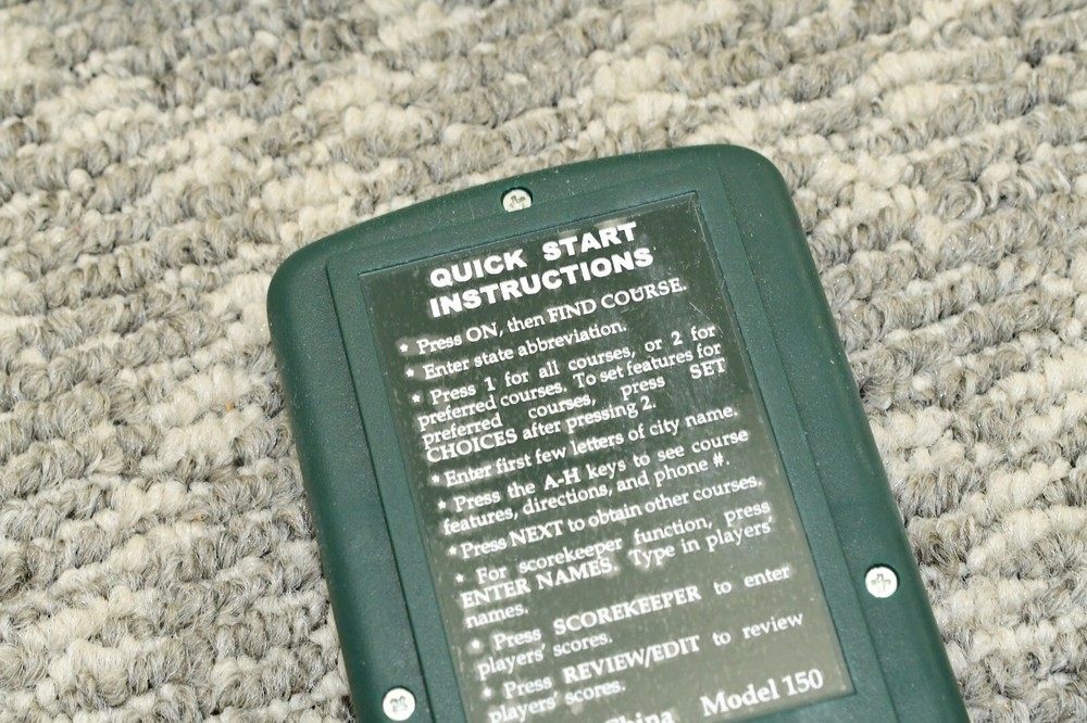 The Golf Guide Electronic Handheld Instant Course Reference Model 150 NEW IN BOX