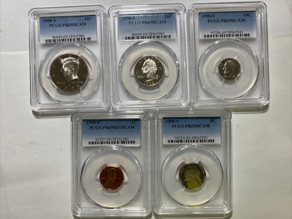 1998-S 5pc Proof Set - PCGS PR69DCAM