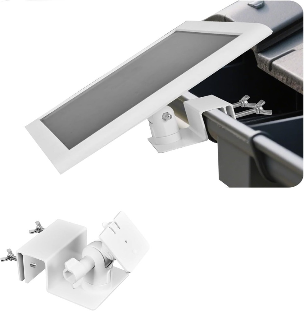 Adjustable Solar Panel Gutter Mount for Ring -Easy Install Weatherproof