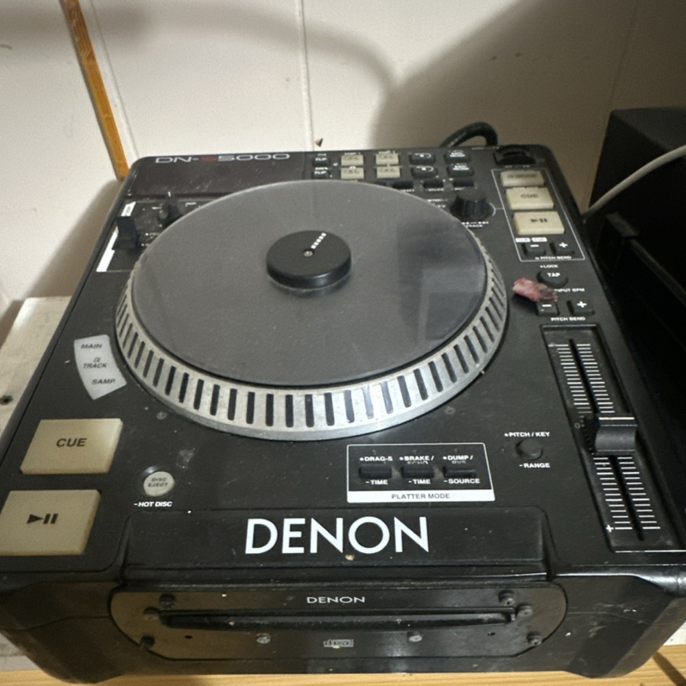 Denon DN-S5000 Single CD Player DJ Deck Pitch Control Platter Mode Black