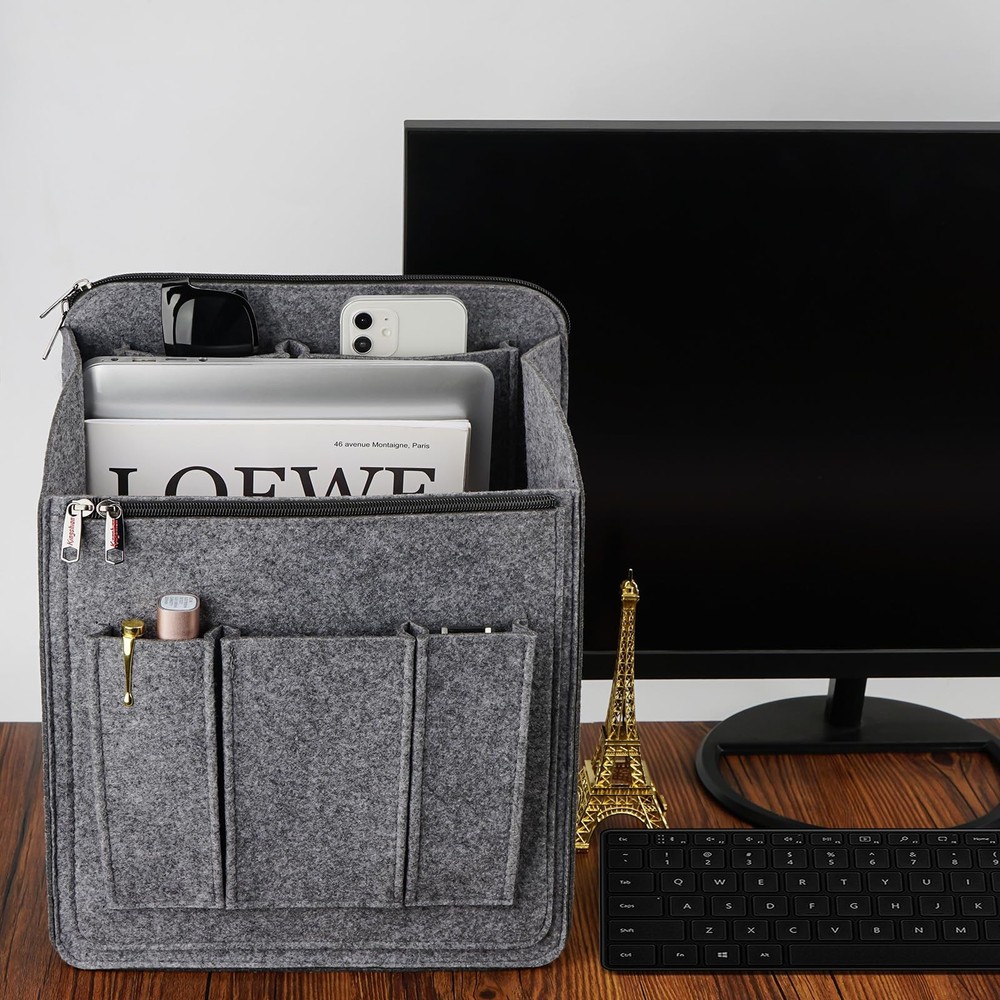 Large Capacity Backpack Organizer Insert - Felt Storage Insert for 10"+ Backp...