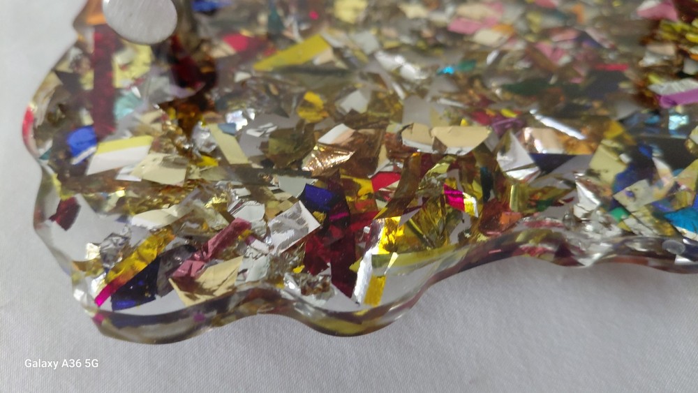 Epoxy Tray Plate confetti
