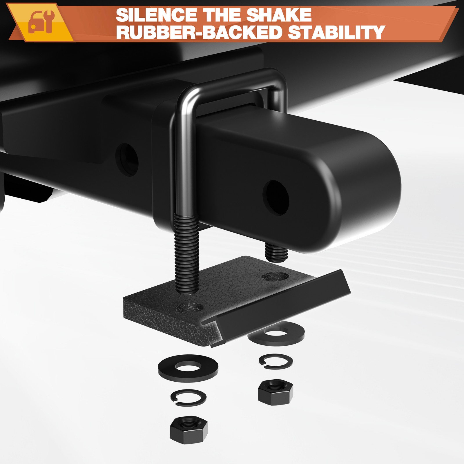 2″ Trailer Lock Down Hitch Tightener Stabilizer Steel Anti Rattle Tow Clamp