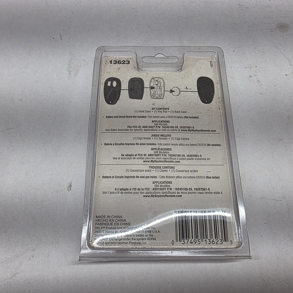 Keyless Entry Transmitter Cover-Remote Case Dorman 13623