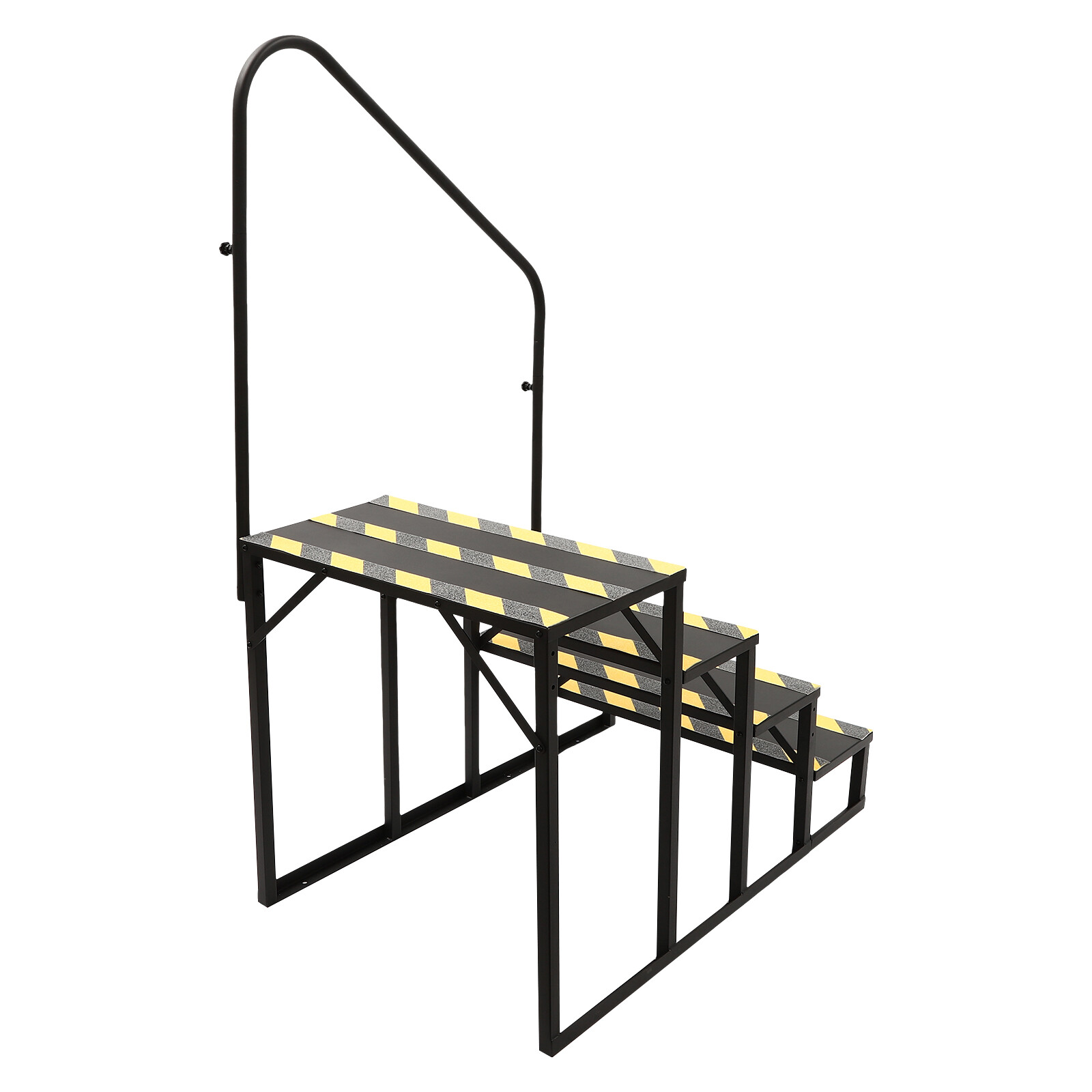 4-Steps Ladder W/ Handrails Swimming Pool Ladder Above Ground Stair Step Stool