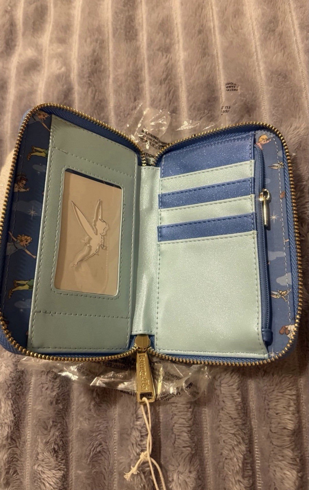 Loungefly Disney Peter Pan You Can Fly Glow Zip Around Wallet Medium 2024