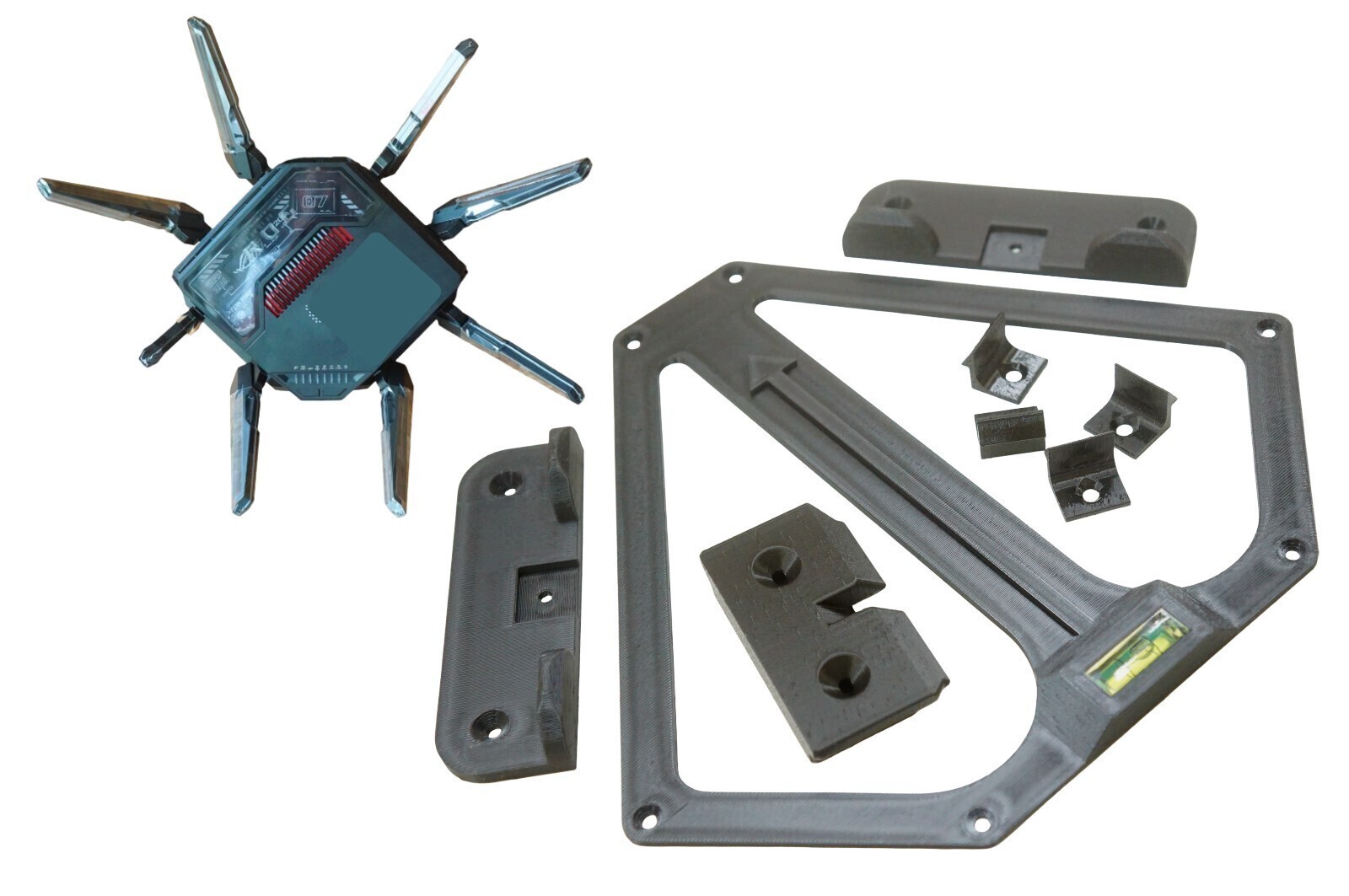 Ceiling Mount Wall Holder Bracket for Asus GT-BE98 PRO RT-BE96U RAPTURE Push-Fit