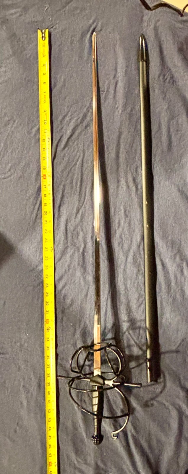 Decorative 17th-century style swept-hilt rapier replica