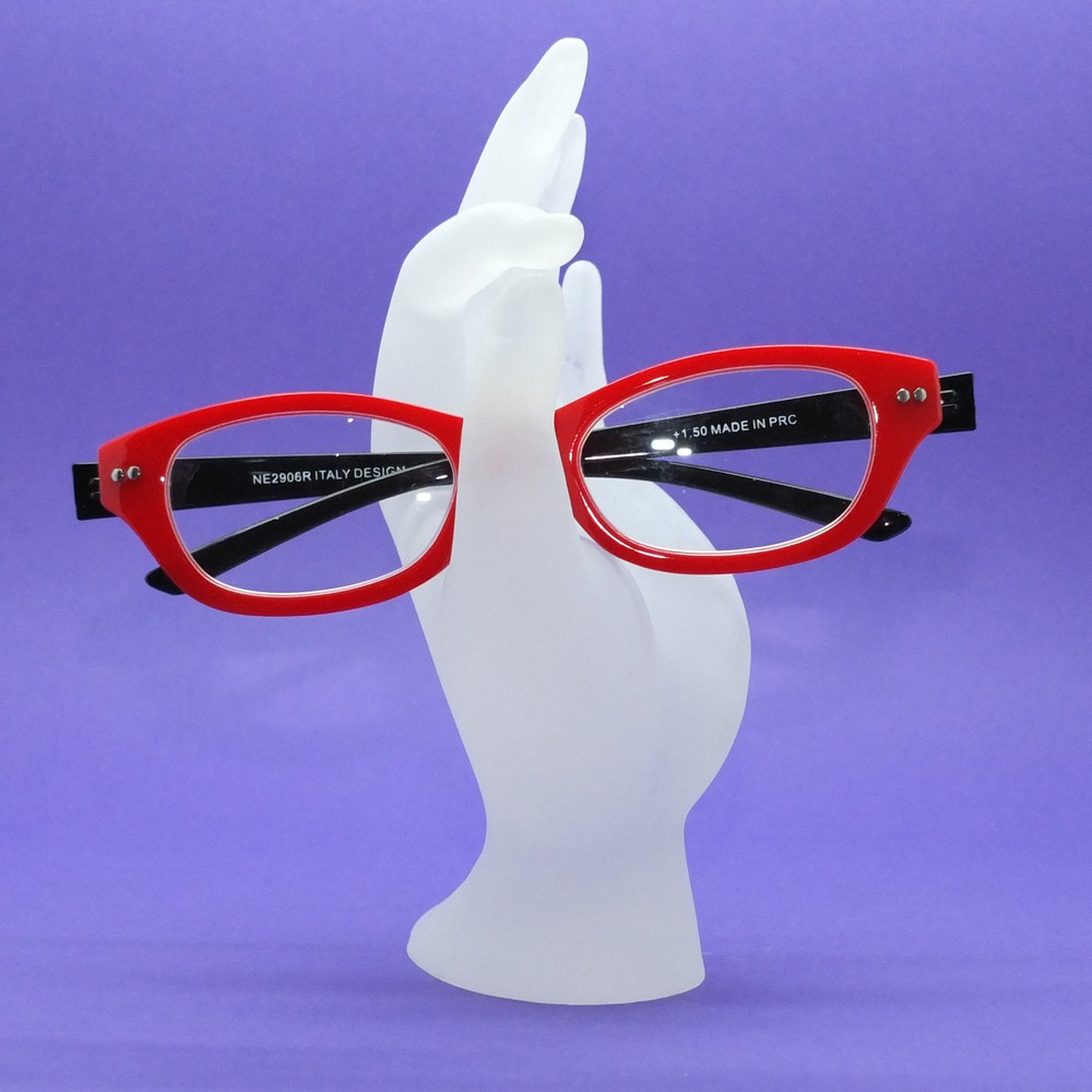 Reading Glasses Eye Fun Flexi Floating Lightweight Red Black Frame+1.50 Lens